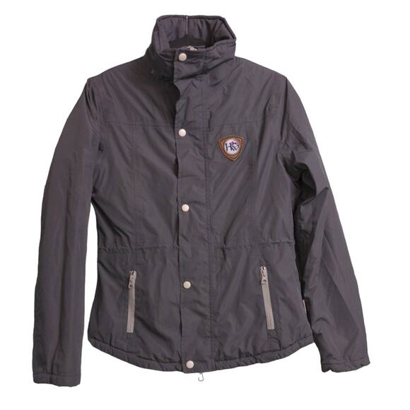 Horseware Womens Jacket Coat Black Gray-Green Zip Pockets Lined Mock Neck M 8 - Picture 1 of 11